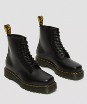 Dr Martens 1460 Bex Squared Toe Leather Boots Black Men 9 Women 10 Grunge - $173.25