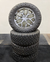 GMC Sierra Yukon 20&quot; Chrome Snowflake Wheels Nitto Ridge Grappler 33x12.50 Tires - £2,609.10 GBP