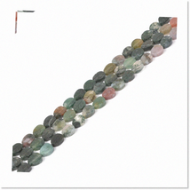 Stunning Carved Agate Leaf 8mm Loose Bead Gemstone - Perfect for Exquisite DIY J - $38.60