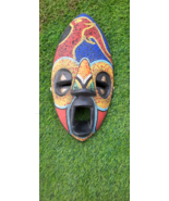 beaded wooden Mask from Africa,for wall hanging, African wall hanging,wa... - £107.58 GBP