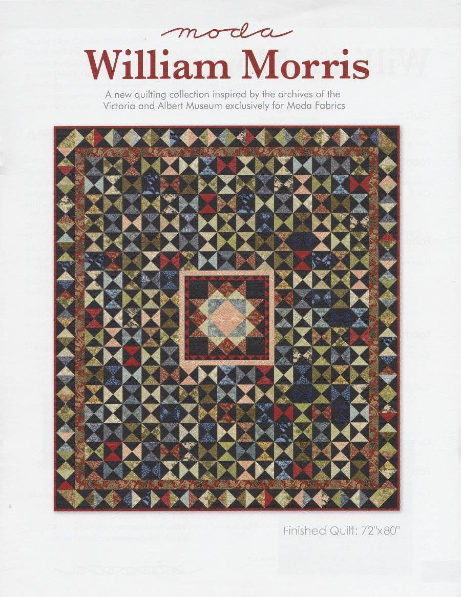 WILLIAM MORRIS Quilt Project Pack The Victoria & Albert Museum for Moda PS 7300 - $0.98