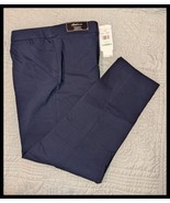 NWT Alfred Dunner Women&#39;s Navy Blue Allure Pull-on Stretch Ankle Pants S... - $22.00