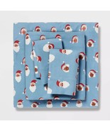 Wondershop Holiday Santa Flannel Sheet Set Full - $584.70 MXN