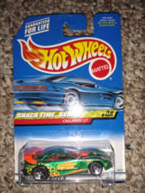 Hot Wheels Snack Time Series Callaway C7 Race Car Green Diecast 1/64 Sca... - $3.99