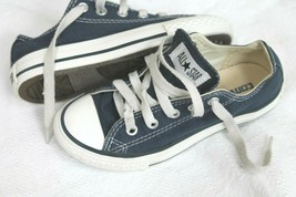 CONVERSE All Star Size 11 Low Top Shoes YOUTH KIDS Unisex Canvas Navy Blue - $19.80