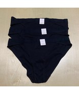 Auden Size XL (16) Women&#39;s 3 Pack Cotton String Bikini Panties in Black ... - £14.84 GBP