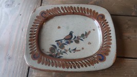 Vintage Stoneware Bird Platter Tray Signed - £30.69 GBP