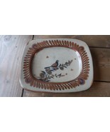 Vintage Stoneware Bird Platter Tray Signed - £30.43 GBP
