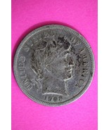 High Grade 1908 S Barber Liberty Dime Scarce Semi Key Date Silver Coin 52 - $57.86 CAD
