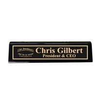 Desk Wedge Name Plate - PERSONALIZED - 2nd Amendment - 11 Inches (Genuin... - $43.11