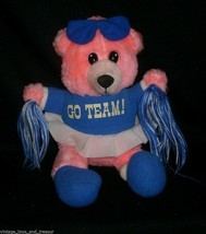 12&quot; Vintage Dan Brechner Pink Cheerleader Teddy Bear Stuffed Animal Plush Toy - £18.92 GBP