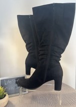 Women&#39;s Life Stride Black Heel Boots Size 8m - $40.00