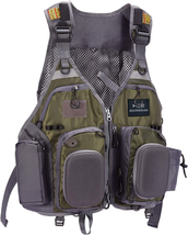 Fly Fishing Vest Multi Pocket Waistcoat Adjustable Size, Men - Women - £59.16 GBP