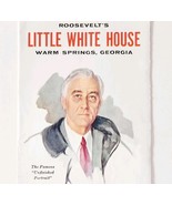 1970s Roosevelt&#39;s Little White House Warm Springs Georgia Brochure Vinta... - $24.99