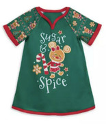 DISNEY Store CHRISTMAS HOLIDAY NIGHTSHIRT for GIRLS GINGERBREAD - SIZE 3... - $19.99