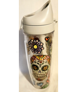 Tervis 20 Oz Tumbler To Go Cup Mexican Day Of The Dead Flowers Sugar Sku... - £15.92 GBP