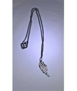 18&quot; Black Gunmetal Crystal Angel Wing Pendant w/ Chain - €10,27 EUR