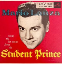Mario Lanza Student Prince 45 Vinyl Double Album 1950-60 Record 7&quot; 45BinC - £15.72 GBP