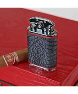 Brizard Genuine Black American Alligator and Red Leather Gatsby Lighter NIB - $6,364.44 MXN