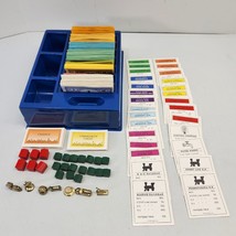 Monopoly Deluxe Edition Replacement Parts Pieces GOLDEN TOKENS Tray Incomplete - £10.09 GBP