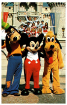 Goofy Mickey and Pluto Walt Disney World Florida Postcard Posted 1981 - $123.66 MXN