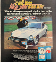 1977 RC Cola Royal Crown Datsun 280-Z Advertisement World Series Reds ML... - $940.99 MXN