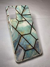 Samsung Galaxy S20 FE aqua marble case with bronze outline NEW - £7.04 GBP