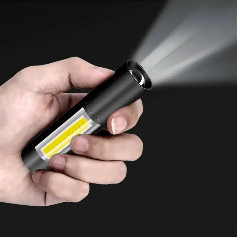 Flashlight USB charging portable COB side light outdoor lighting mini gift - £8.75 GBP+