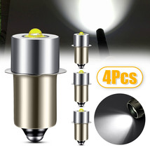 4 Pcs P13.5S Mini Led Flashlight Bulbs Upgrade Light D/C Cell White Supe... - £18.06 GBP