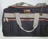 Skyway luggage travel overnight carry on duffel bag black brown tan w/ lock - $20.78