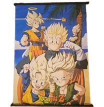 Vtg Dragon Ball Z Poster Fabric Wall Scroll 1998 Birdstudio Im40025 41x32&quot; - $481.88 MXN