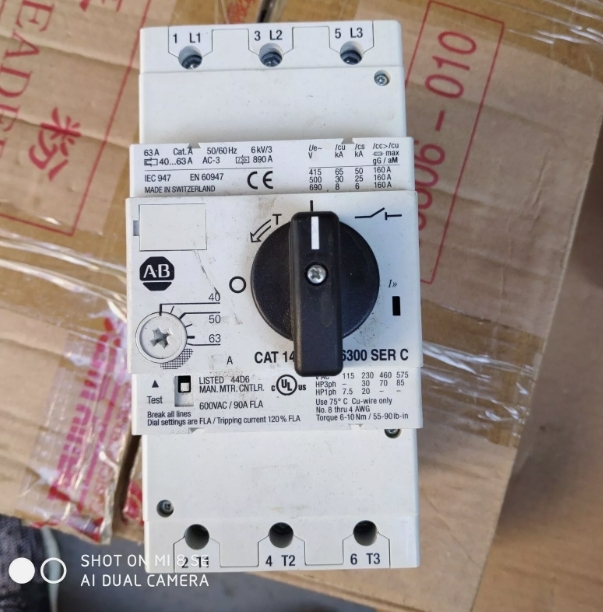 New Allen Bradley 140-CMN-6300 Ser C Motor Protection Circuit Breaker  - $319.00