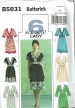 Butterick Sewing Pattern 5031 Dress Baby Doll Size 16-22 - £7.66 GBP