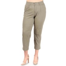 Celebrity Pink Womens Plus Trendy Cropped Pants, 18, Olive Green - £43.28 GBP