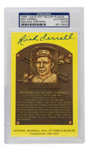 Rick Ferrell Signed Slabbed Boston Red Sox Hall of Fame Plaque Postcard ... - £45.75 GBP
