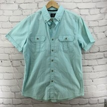 G.H. Bass And Co Button Down Shirt Mens Sz M Powder Blue FLAW - $11.88