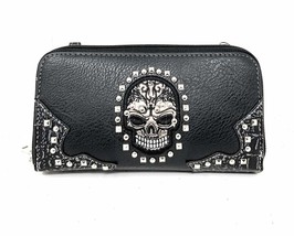 Texas West Women&#39;s Embroidered Flora Sugar Skull Purse Handbag and Clutch Wallet - £21.67 GBP