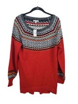Maurices Sweater Medium Womens Pullover Long Sleeve Christmas Holiday Top Warm  - £14.64 GBP