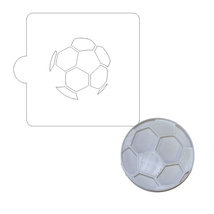Soccer Ball Sports Stencil And Cookie Cutter Set USA Made LSC698 - £4.70 GBP