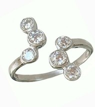 0.50Ct Round Cut Simulated Gemstone Adjustable Toe Ring Gift 925 Sterlin... - £9.60 GBP