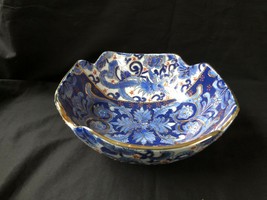 unique chinese porcelain large bowl with golddetails. Marked Bottom - £109.34 GBP
