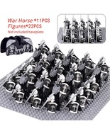 Medieval Rohan Knights soldiers Guard Army lotr Cavalier Action Figures ... - $56.99