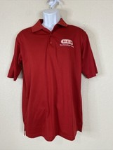 Ukrop&#39;s Threads Men Size S Red Employee Polo Shirt Short Sleeve - $6.30