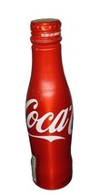 Coca Cola Coke Red Aluminum Collectible 8.5oz Bottle 2010 Full - $150.19 MXN