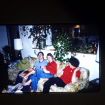 Christmas 1980 Husband Wife Mother Found 35mm Slide Photo Original One Of A Kind - £6.77 GBP