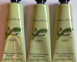 3 Crabtree &amp; Evelyn Lily Ultra Moisturizing Hand Therapy .9 oz Each - £21.92 GBP