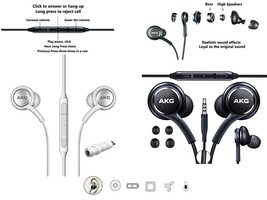 AKG Earphone Samsung Galaxy Headphones 3.5MM Handsfree Earbud For S10 S9... - £3.97 GBP