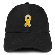 Trendy Apparel Shop Childhood Cancer Awareness Gold Ribbon Patch Low Profile Sof - £16.06 GBP
