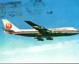 Vintage 1970 Giappone Compagnie Aeree Jal Boeing B-747 Jet Corriere Aeri... - $15.31