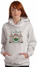 Connell Irish Coat of Arms Ash Hooded Sweat shirt - £28.17 GBP+